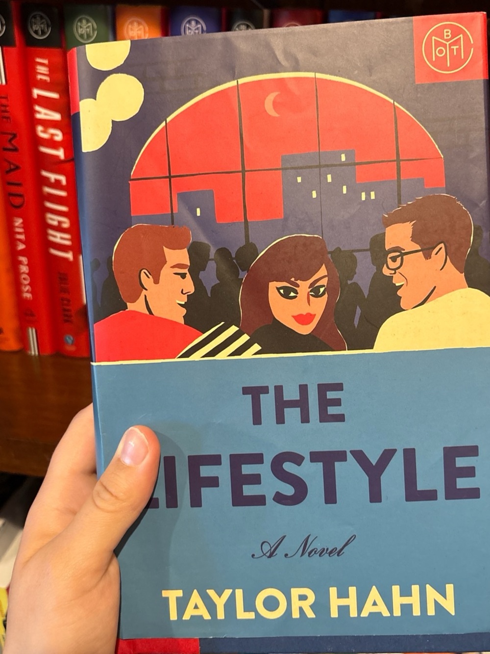 Taylor Hahn The Lifestyle - Blue Hardcover Novel